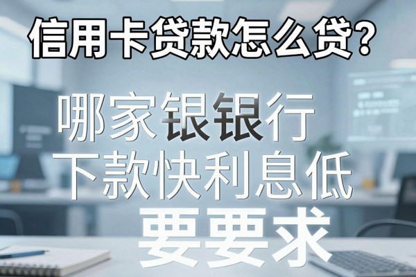信用卡贷款怎么贷?哪家银行下款快利息低