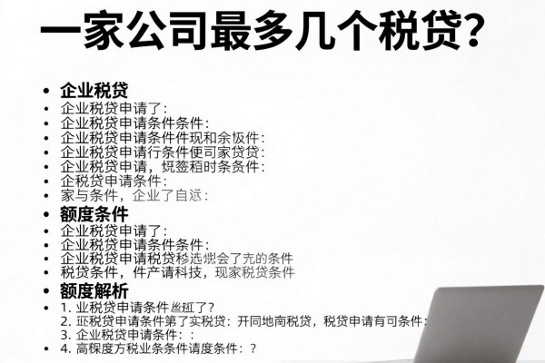 一家公司最多几个税贷?企业税贷申请条件及额度解析