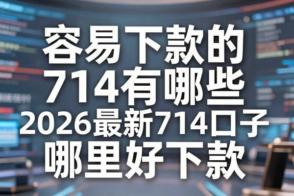 容易下款的714有哪些，2026最新714口子哪里好下款