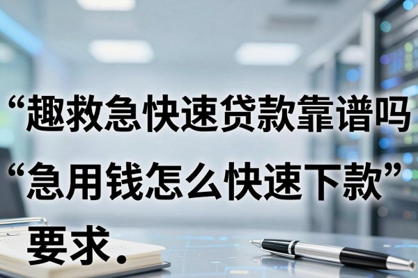 趣救急快速贷款靠谱吗,急用钱怎么快速下款