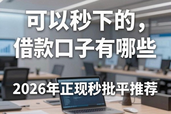 可以秒下的借款口子有哪些,2026年正规秒批平台推荐