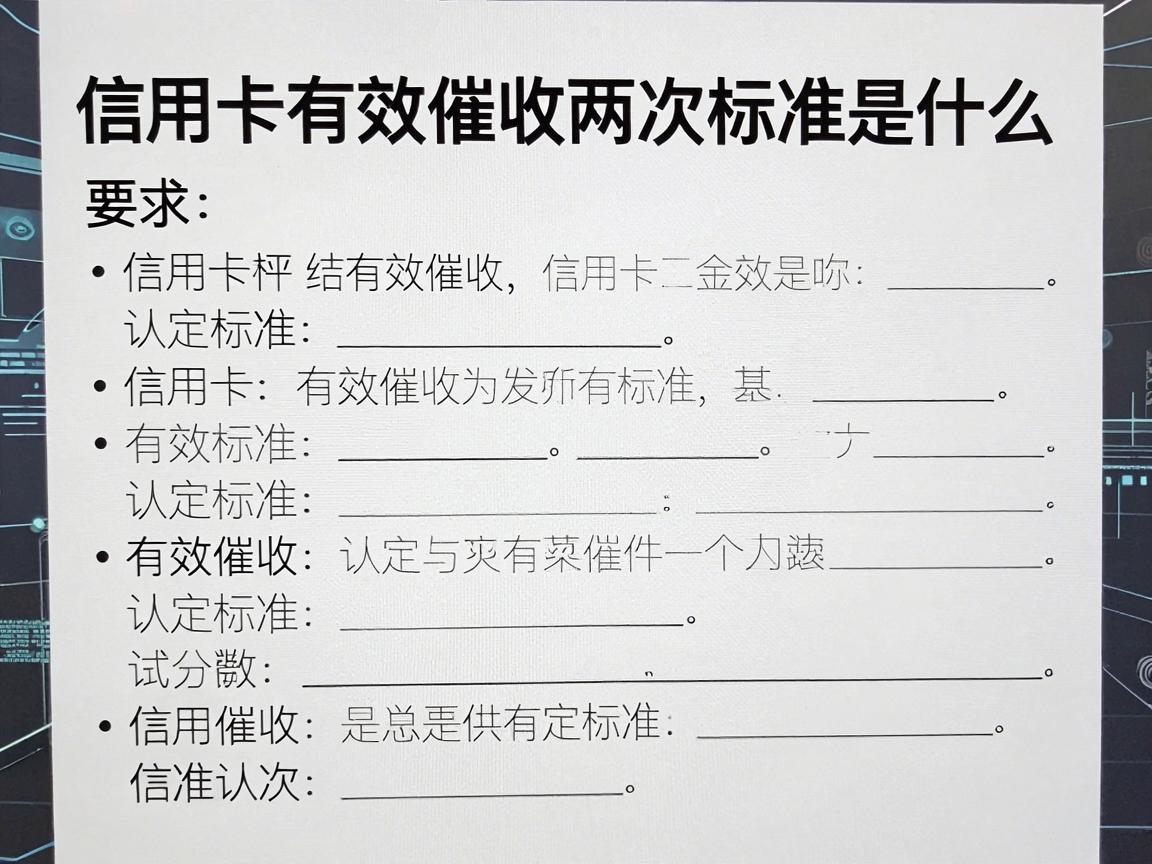 信用卡有效催收两次标准是什么,信用卡有效催收认定标准